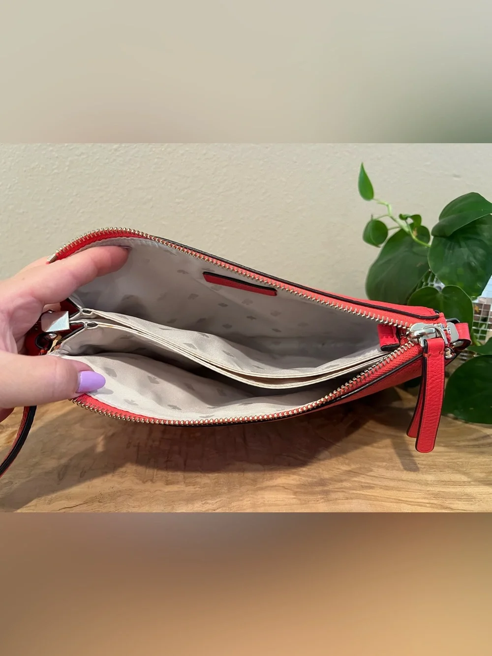 Kate Spade Coral Pink Jackson Triple Gusset Crossbody